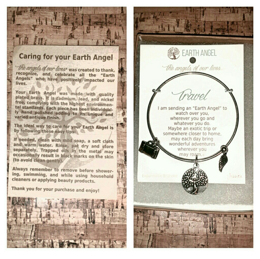 Adjustable Bracelet Earth Angel In Silver Nwt